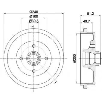 Tambour de frein MINTEX MBD040