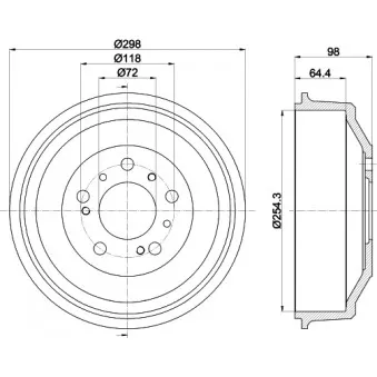 Tambour de frein MINTEX MBD041
