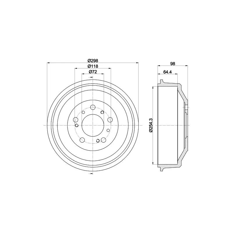 Tambour de frein MINTEX MBD041