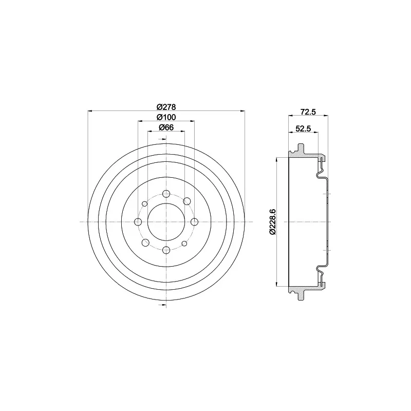 Tambour de frein MINTEX MBD043