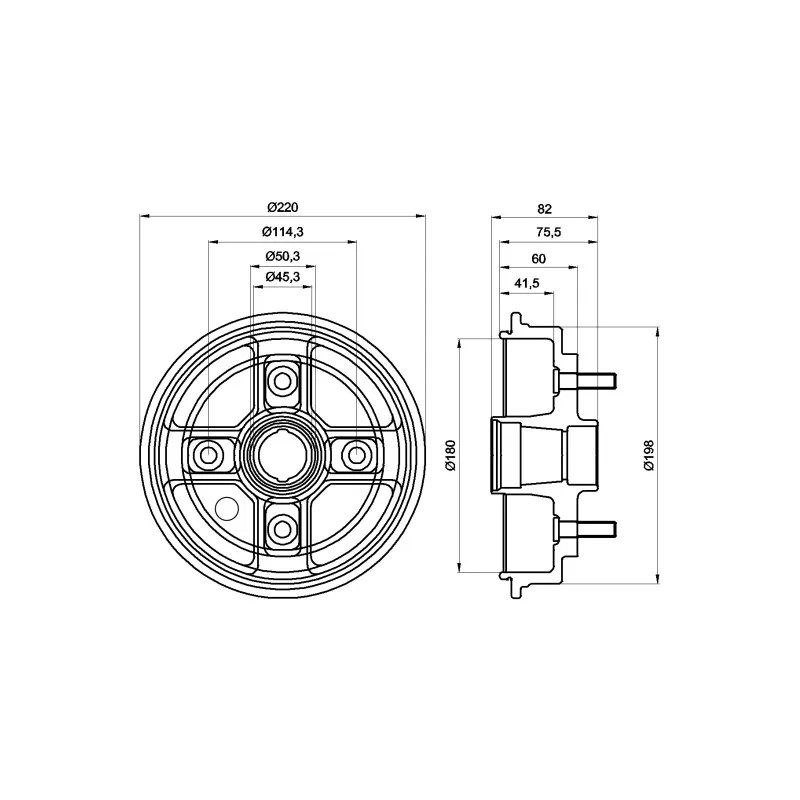 Tambour de frein MINTEX MBD046