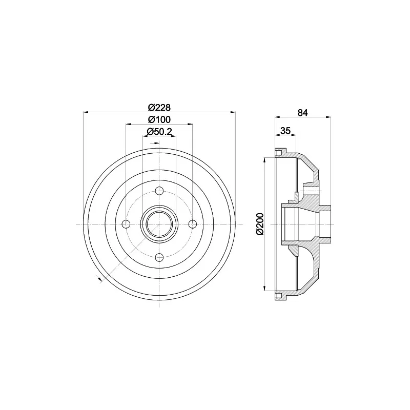 Tambour de frein MINTEX MBD047