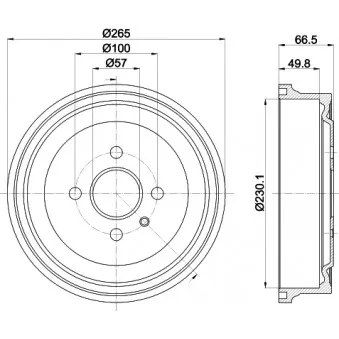 Tambour de frein MINTEX MBD048