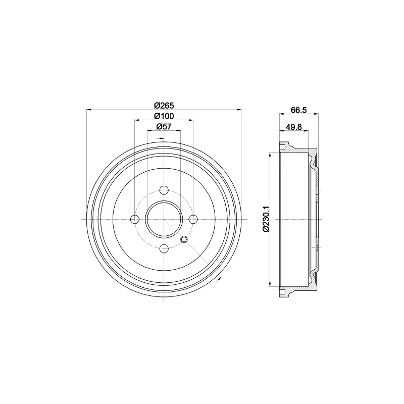 Tambour de frein MINTEX MBD048