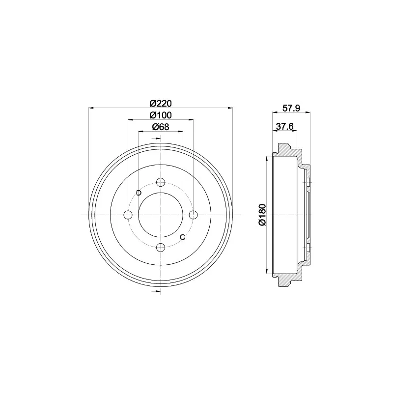Tambour de frein MINTEX MBD050