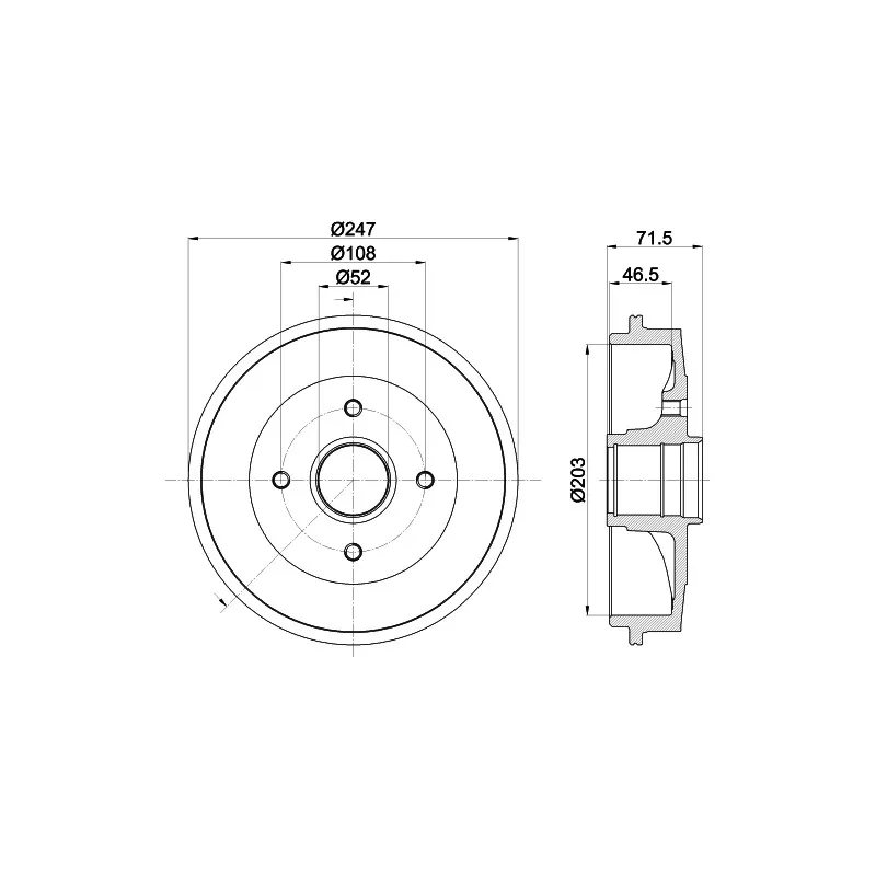 Tambour de frein MINTEX MBD055