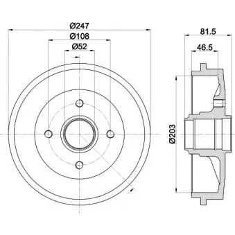 Tambour de frein MINTEX MBD056