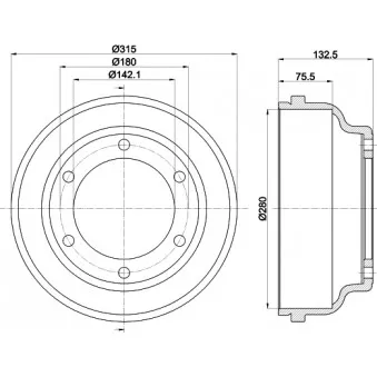 Tambour de frein MINTEX MBD059