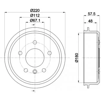 Tambour de frein MINTEX MBD062