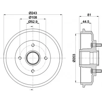 Tambour de frein MINTEX MBD064