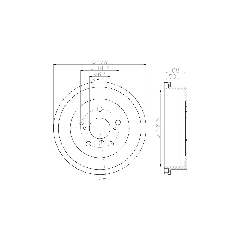 Tambour de frein MINTEX MBD181