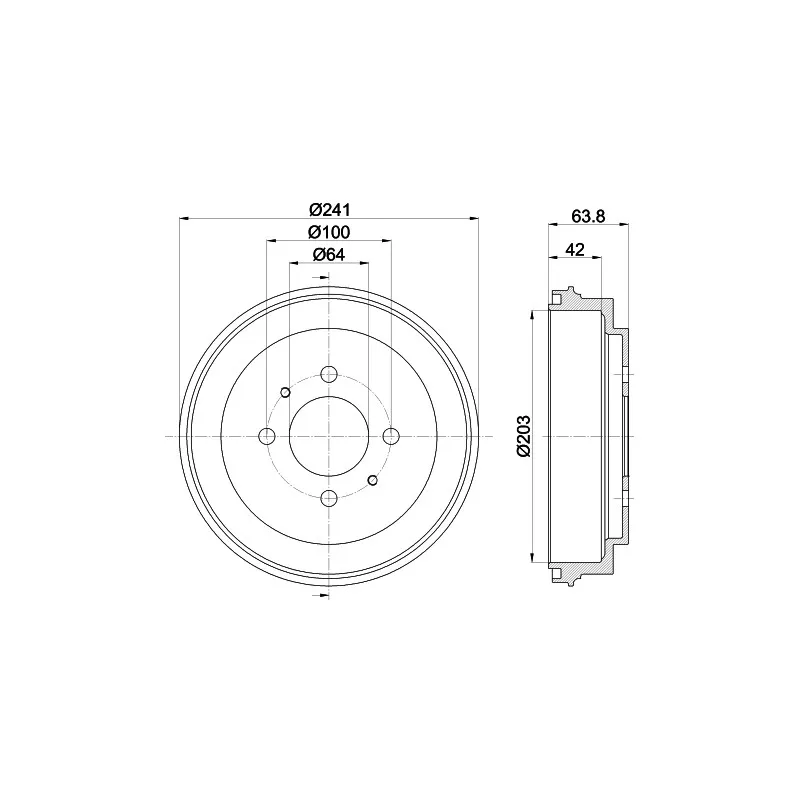 Tambour de frein MINTEX MBD186