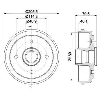 Tambour de frein MINTEX MBD192