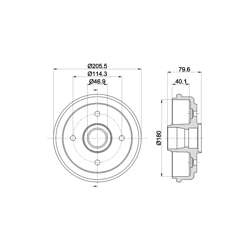 Tambour de frein MINTEX MBD192