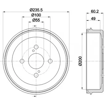 Tambour de frein MINTEX MBD209