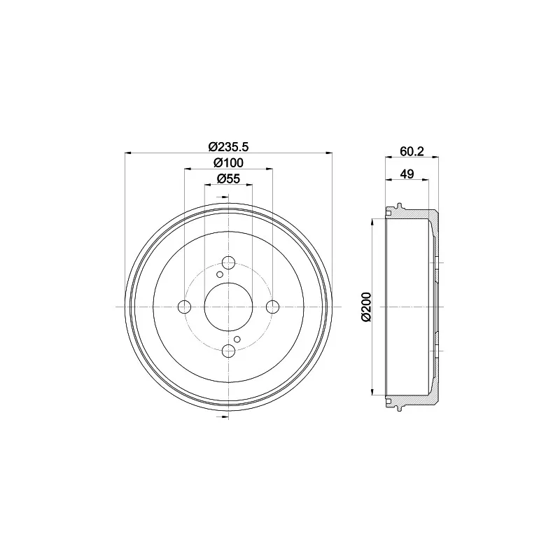 Tambour de frein MINTEX MBD209