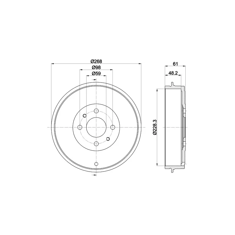 Tambour de frein MINTEX MBD219