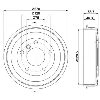 Tambour de frein MINTEX MBD224