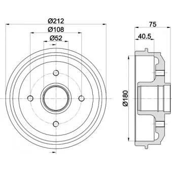 Tambour de frein MINTEX MBD227