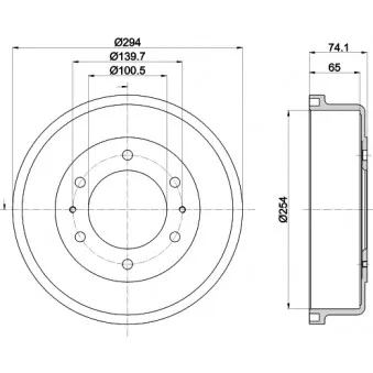 Tambour de frein MINTEX