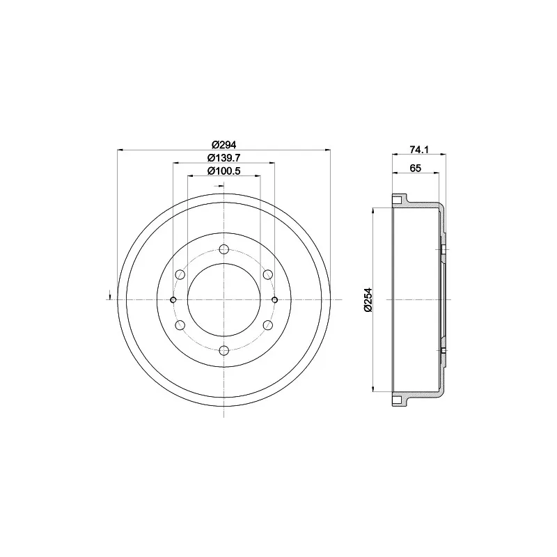 Tambour de frein MINTEX MBD236