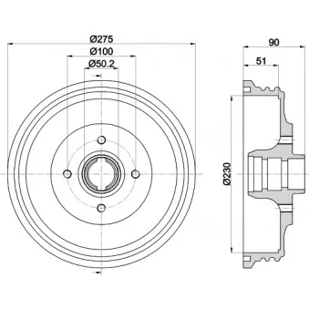 Tambour de frein MINTEX MBD237