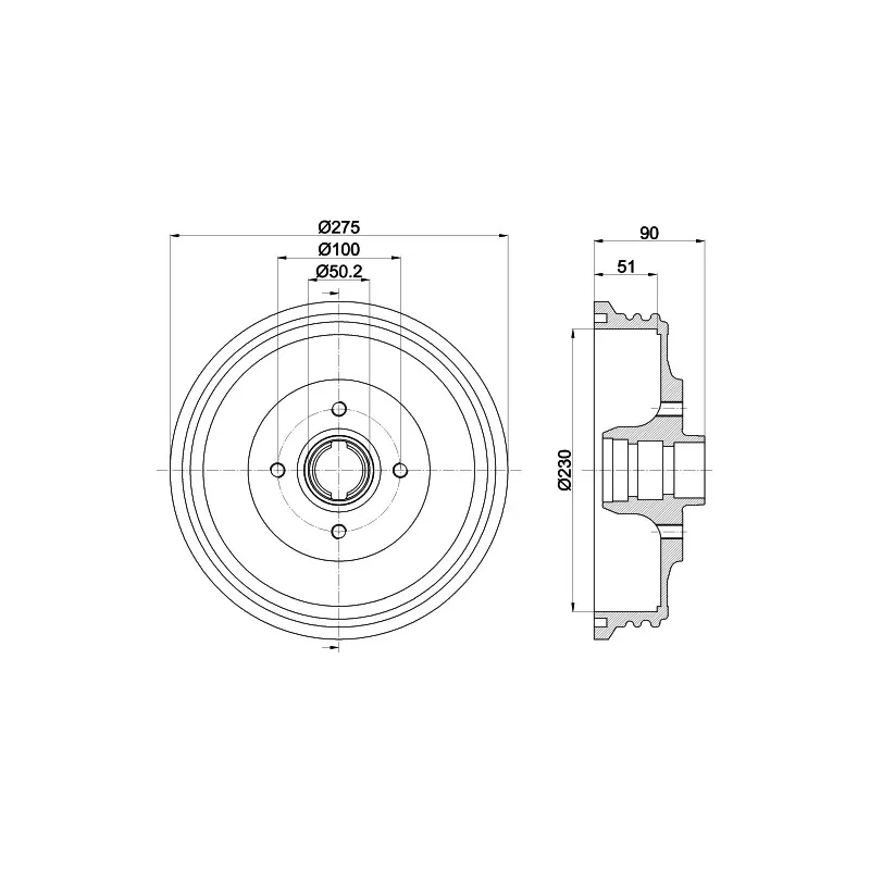 Tambour de frein MINTEX MBD237