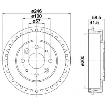 Tambour de frein MINTEX MBD239