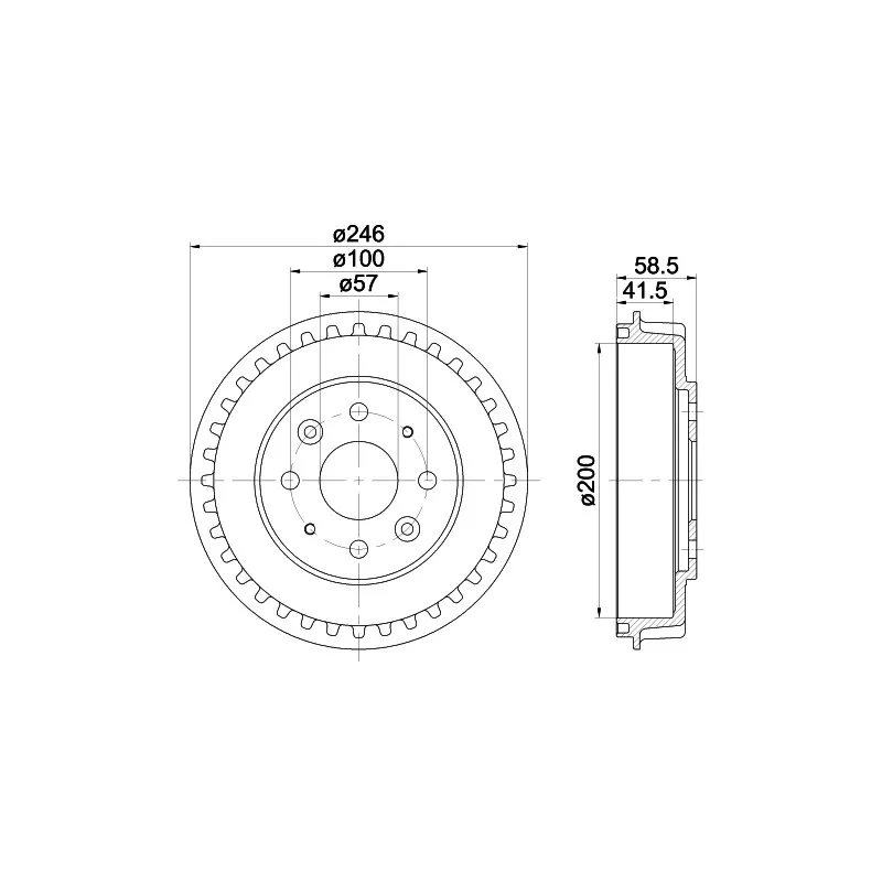 Tambour de frein MINTEX MBD239