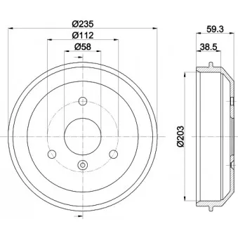 Tambour de frein MINTEX MBD241