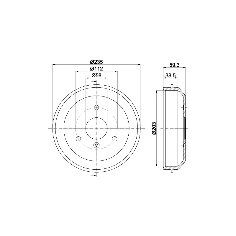 Tambour de frein MINTEX MBD241