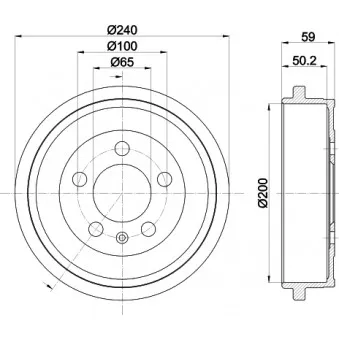 Tambour de frein MINTEX MBD247