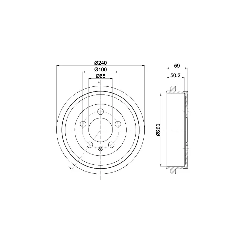 Tambour de frein MINTEX MBD247