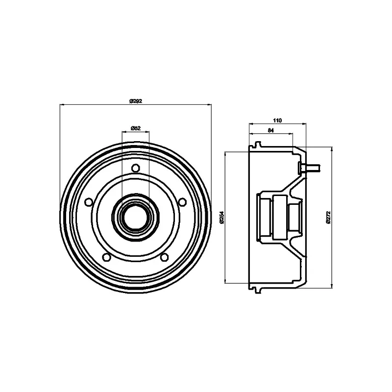 Tambour de frein MINTEX MBD258