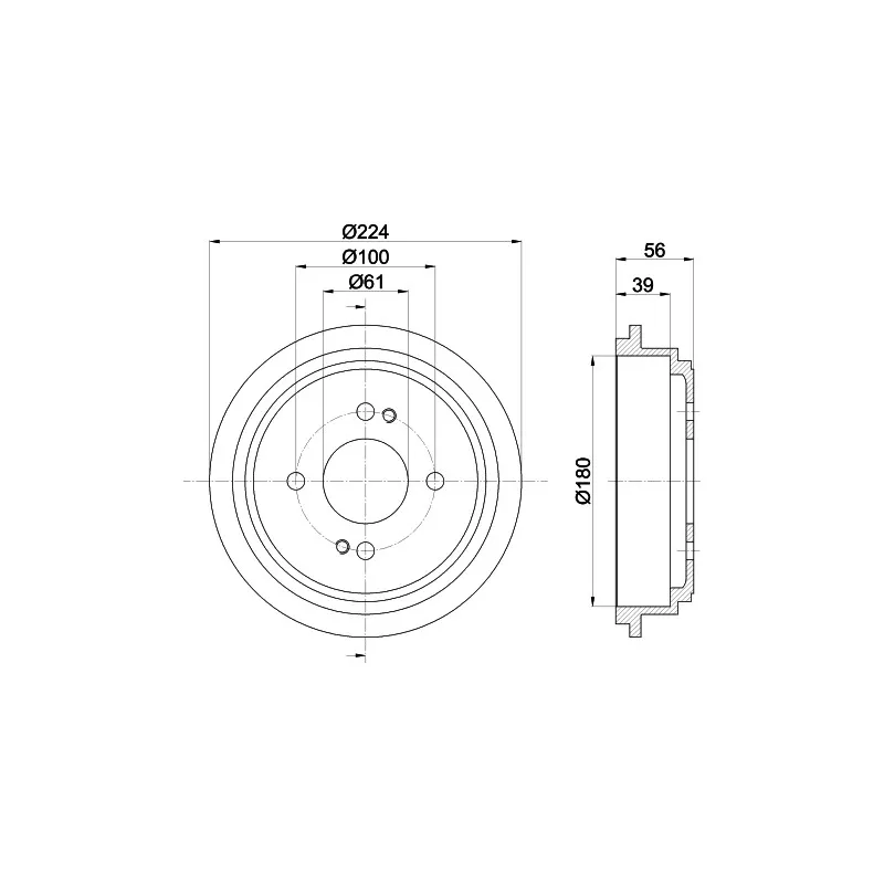 Tambour de frein MINTEX MBD259