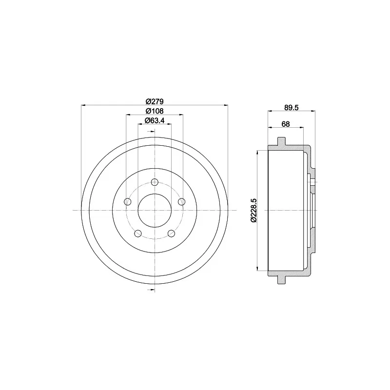 Tambour de frein MINTEX MBD260