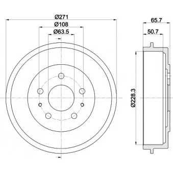 Tambour de frein MINTEX MBD262