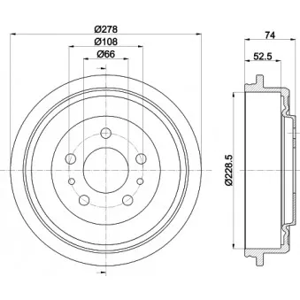 Tambour de frein MINTEX MBD263