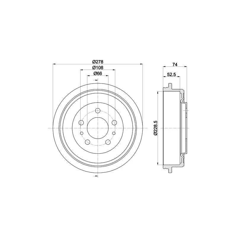 Tambour de frein MINTEX MBD263