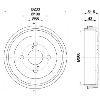 Tambour de frein MINTEX MBD267