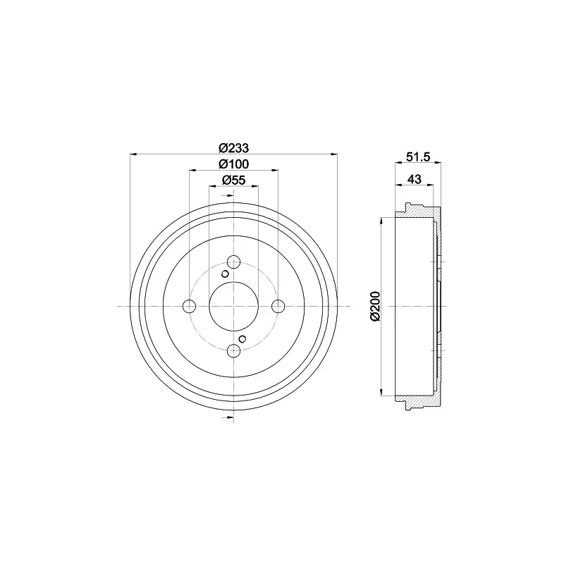 Tambour de frein MINTEX MBD267