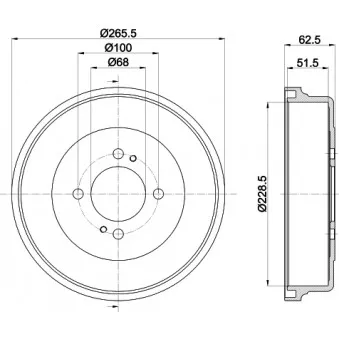 Tambour de frein MINTEX MBD271