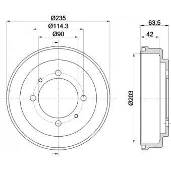 Tambour de frein MINTEX MBD272