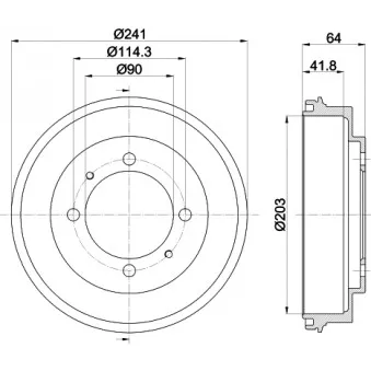 Tambour de frein MINTEX MBD273