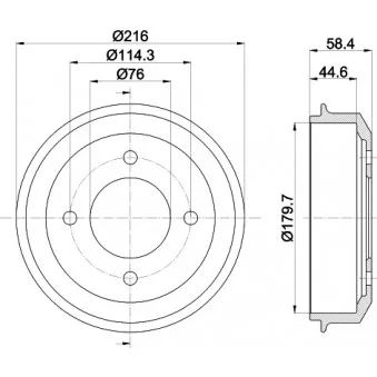 Tambour de frein MINTEX MBD275