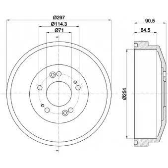 Tambour de frein MINTEX MBD277