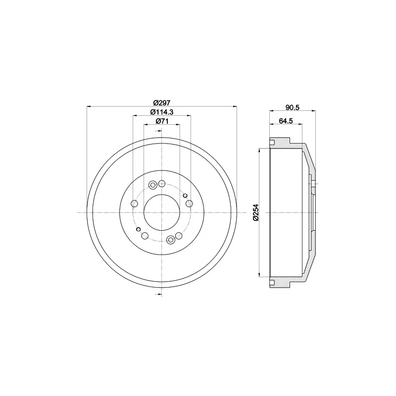 Tambour de frein MINTEX MBD277