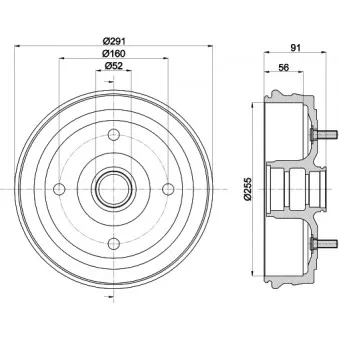 Tambour de frein MINTEX MBD280