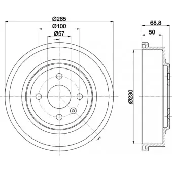 Tambour de frein MINTEX MBD286