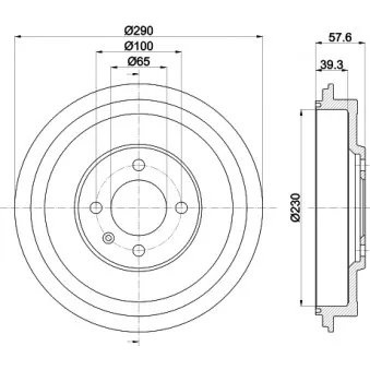 Tambour de frein MINTEX MBD287